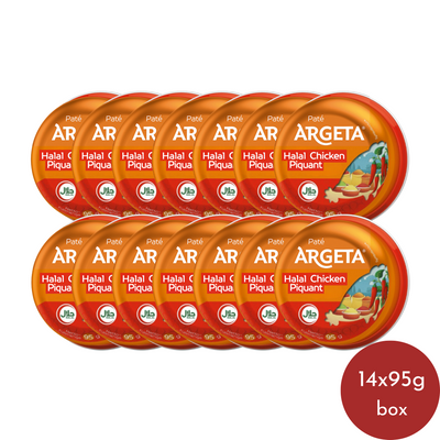 Argeta Chicken piquant pâté Halal | Kokošja pikant pašteta Halal 14x95g