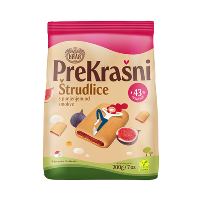 Kraš PreKrašni Fig strudel rolls | Štrudlice s punjenjem od smokve 200g