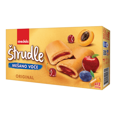 Medela Mixed fruit strudel rolls | Štrudle mešano voće 240g