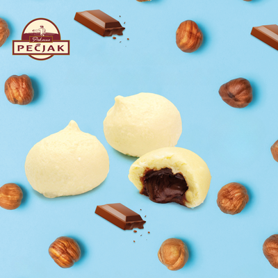 Pečjak Dumplings with chocolate hazelnut filling | Knedle sa punjenjem od čokolade i lješnjaka 500g